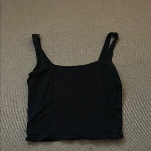 Hollister Black Fitted Crop Tank Top